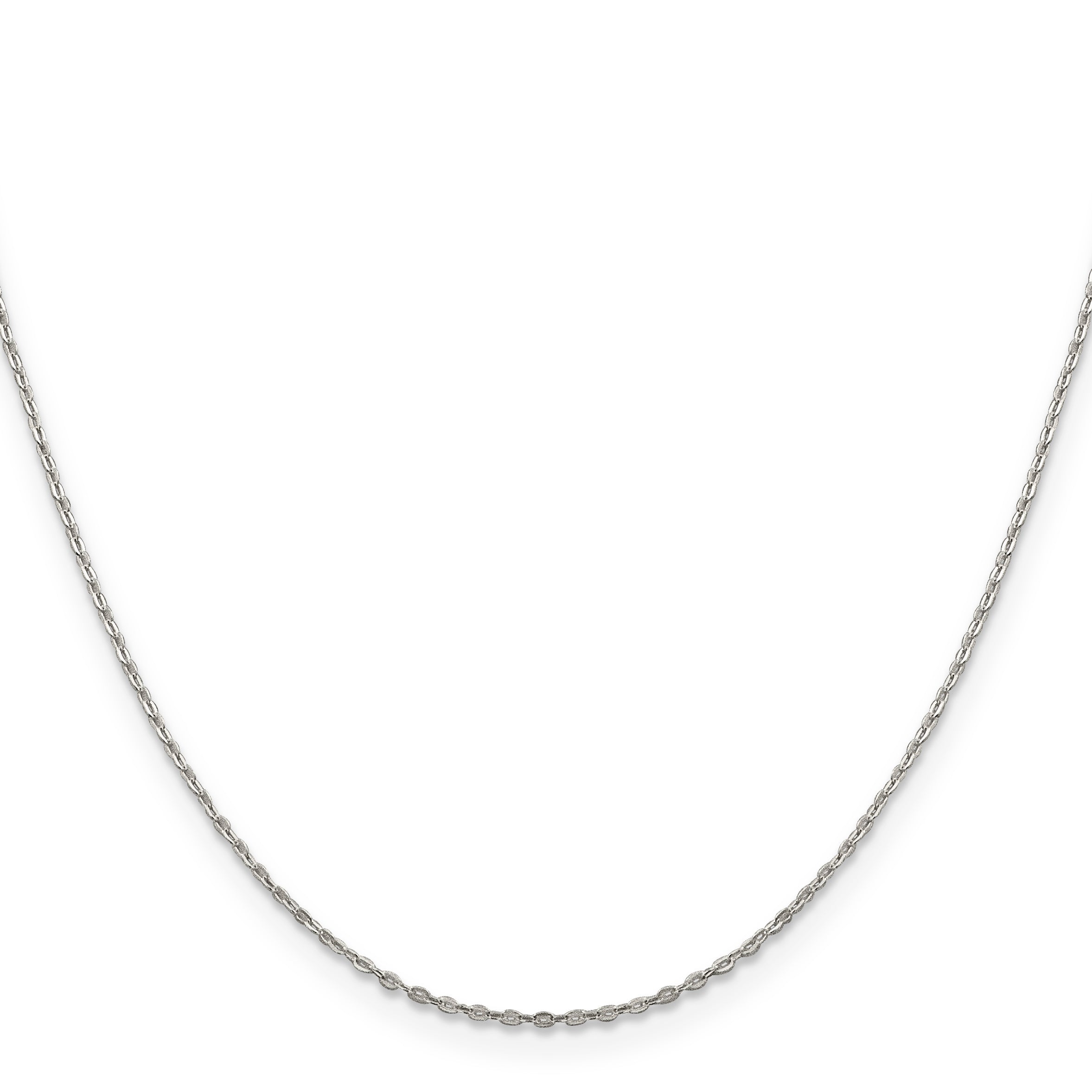 Sterling Silver Cable Chain Necklace 0.5mm