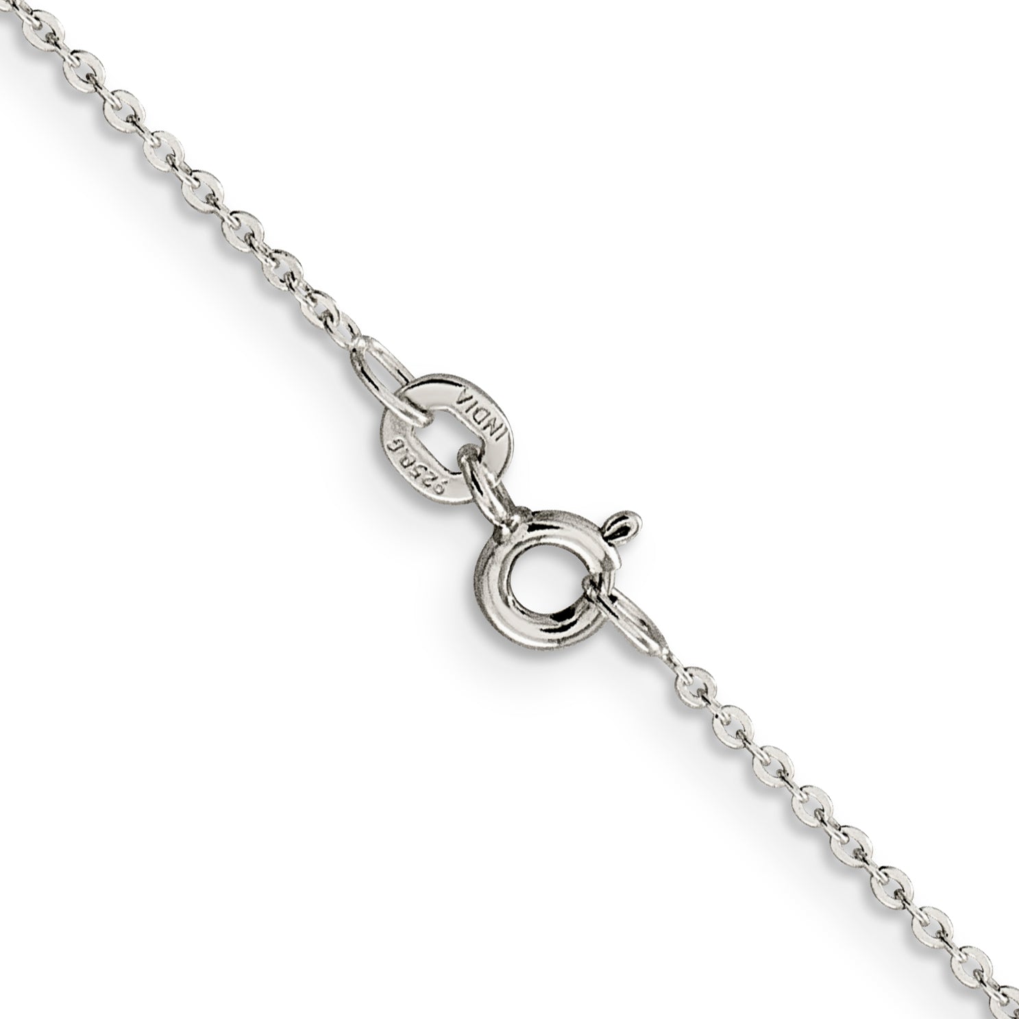 Sterling Silver .9mm Flat Link Cable Chain Secondary image