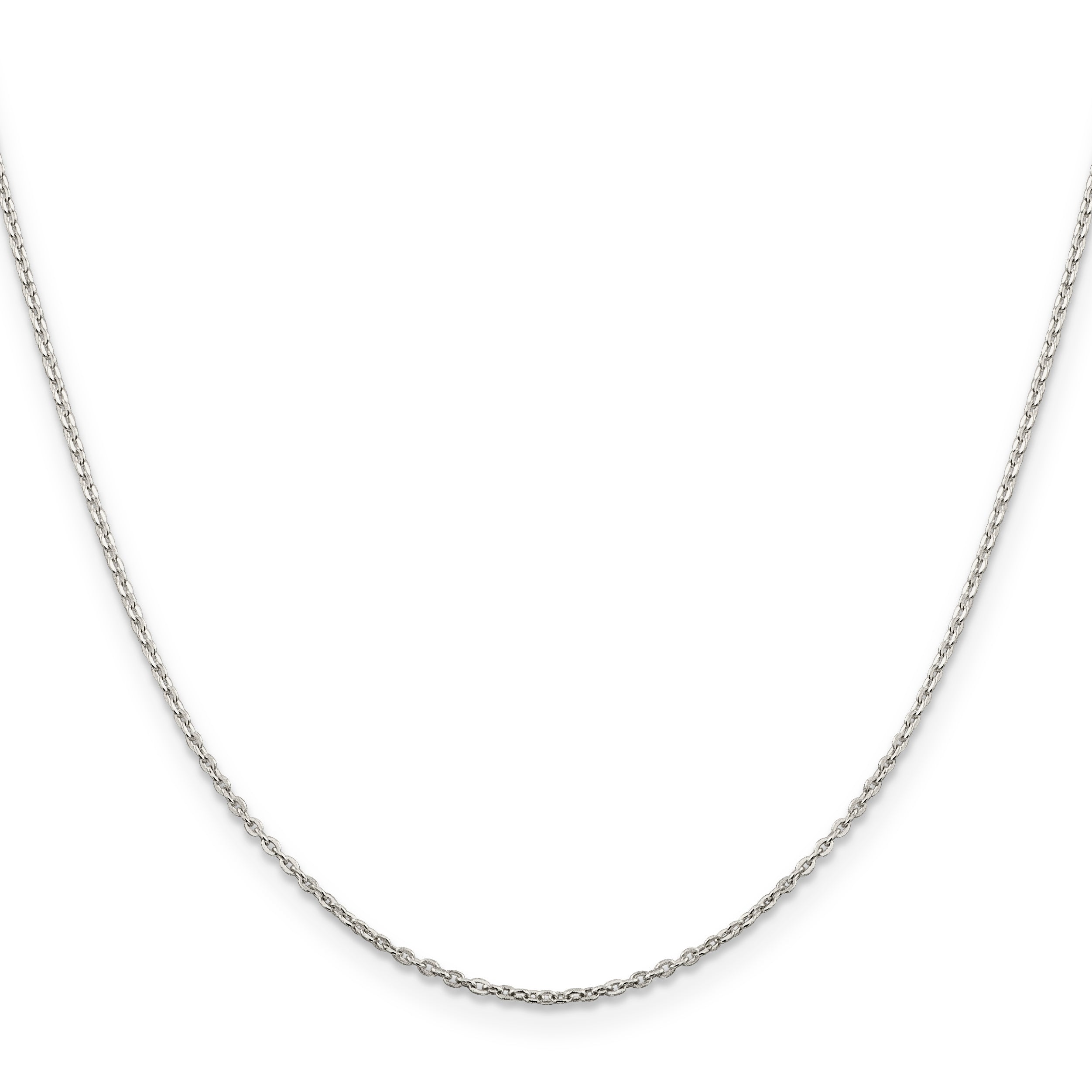 Sterling Silver 1mm Flat Link Cable Chain Secondary image