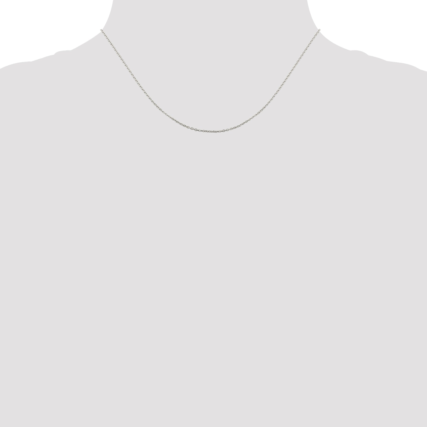 Sterling Silver 1mm Flat Link Cable Chain