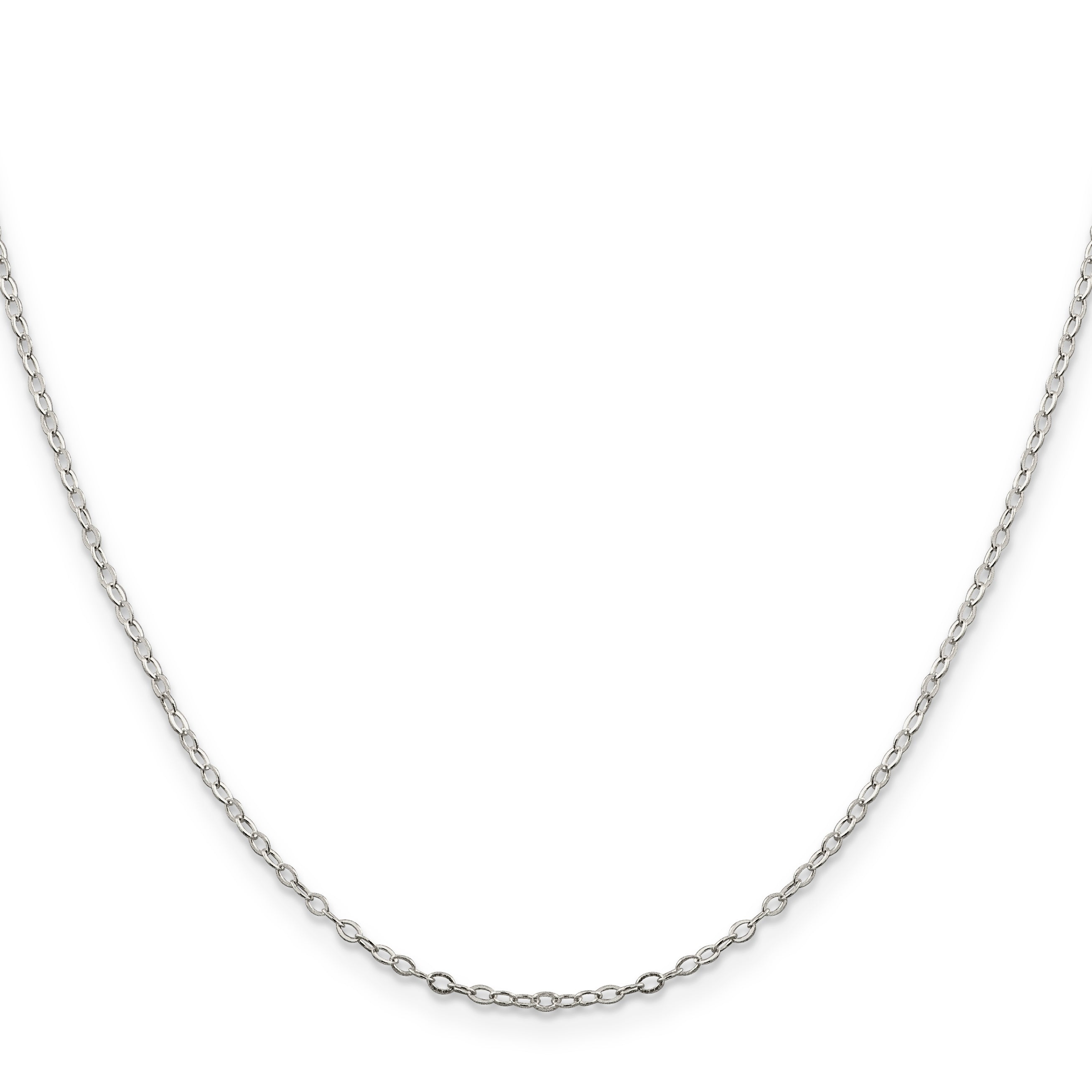 Sterling Silver Cable Chain Necklace 1.5mm
