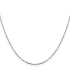 Sterling Silver 1.5mm Flat Open Oval Cable Chain