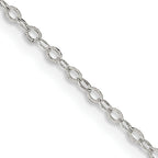 Sterling Silver Cable Chain Necklace 1.5mm