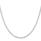 Sterling Silver Cable Chain Necklace 2.5mm