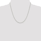Sterling Silver 2.5mm Flat Open Oval Cable Chain