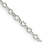Sterling Silver Cable Chain Necklace 2.5mm