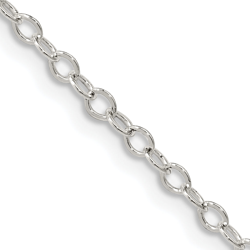 Sterling Silver Cable Chain Necklace 2.5mm