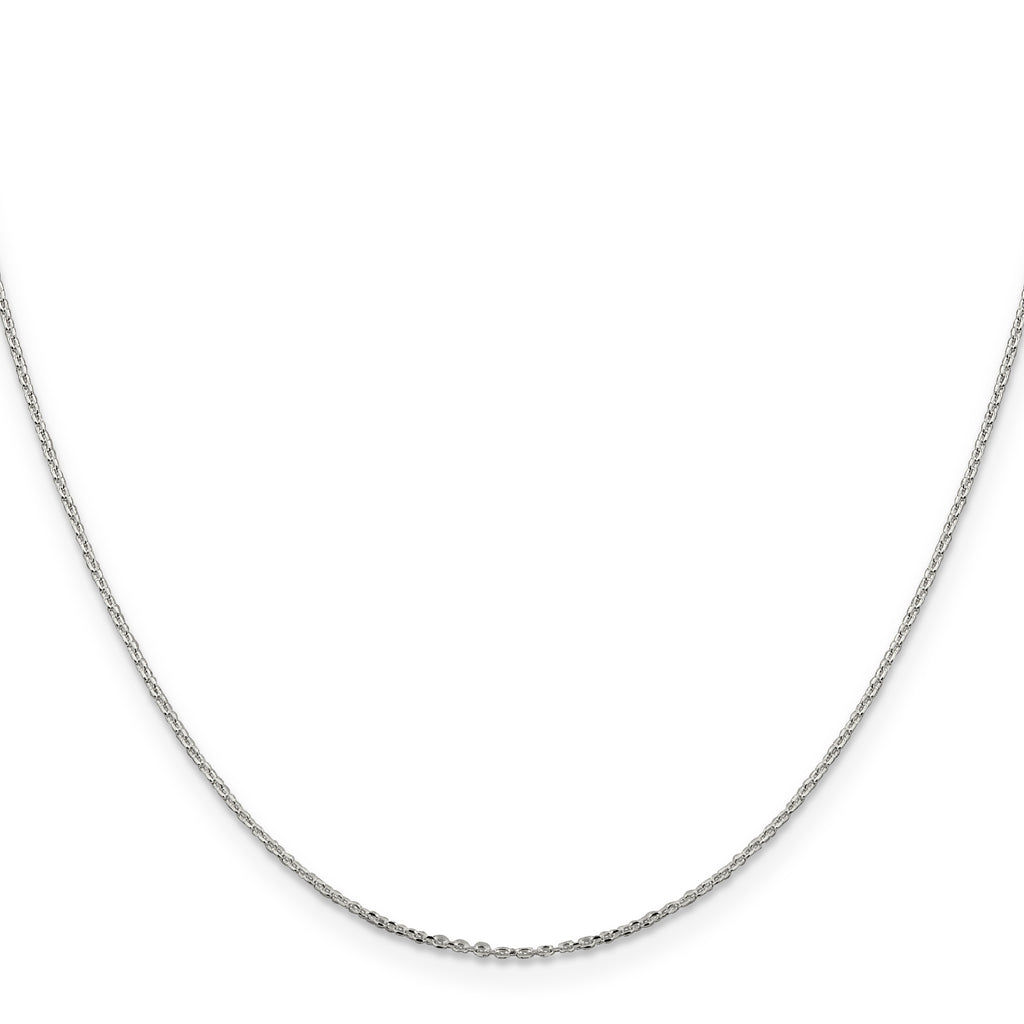 Sterling Silver .95mm Diamond-Cut Forzantine Cable Chain