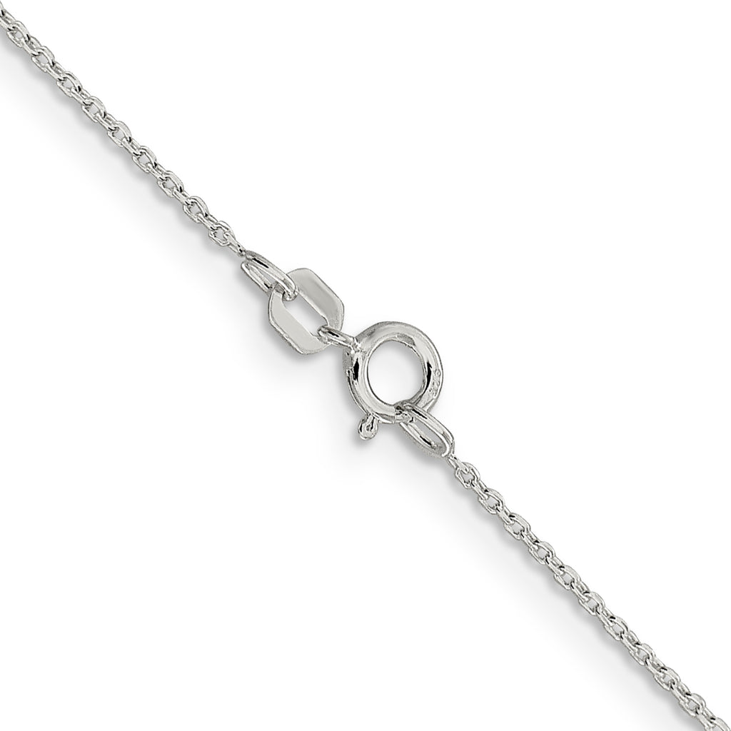 Sterling Silver .95mm Diamond-Cut Forzantine Cable Chain