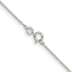 Sterling Silver .95mm Diamond-Cut Forzantine Cable Chain