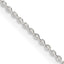 Sterling Silver .95mm Diamond-Cut Forzantine Cable Chain With 2in Extension