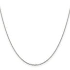 Sterling Silver 1.4mm Diamond-Cut Forzantine Cable Chain With 2in Extension