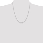 Sterling Silver 1.4mm Diamond-Cut Forzantine Cable Chain With 2in Extension