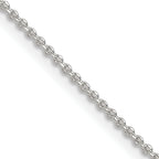 Sterling Silver 1.4mm Diamond-Cut Forzantine Cable Chain