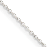 Forzantine Cable Chain Necklace in Sterling Silver, 0.95mm, 16–24 Inch