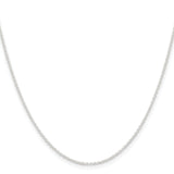 Forzantine Cable Chain Necklace in Sterling Silver, 1.45mm, 14–24 Inch