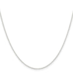 Sterling Silver 1.45mm Forzantine Cable Chain With 2in Extension