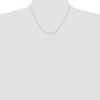 Sterling Silver 1.45mm Forzantine Cable Chain With 2in Extension
