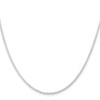 Sterling Silver 1.85mm Diamond-Cut Forzantine Cable Chain