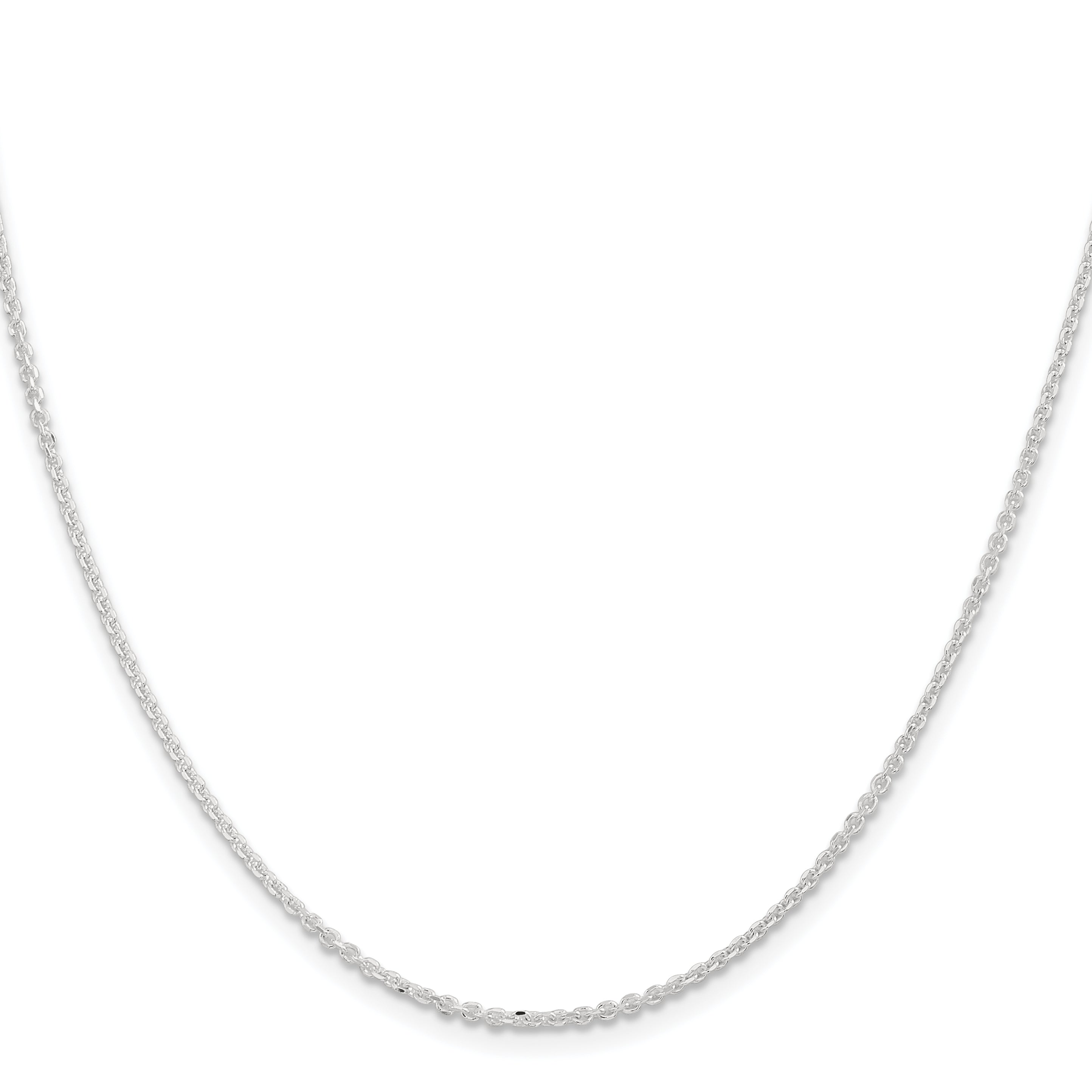 Sterling Silver 1.85mm Diamond-Cut Forzantine Cable Chain