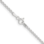 Sterling Silver 1.85mm Diamond-Cut Forzantine Cable Chain