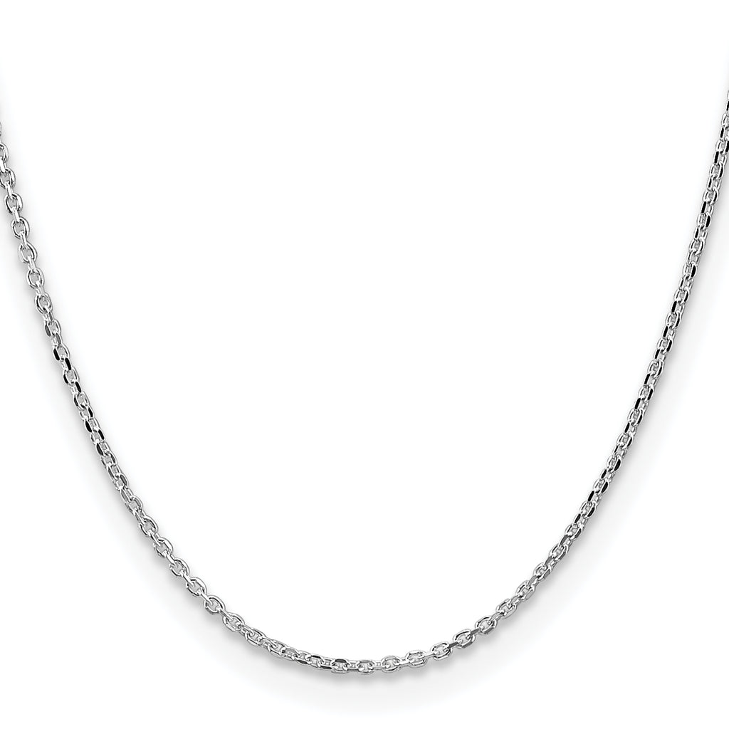Sterling Silver Diamond-Cut Forzantine Chain Necklace 2.1mm