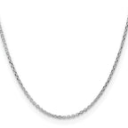 Sterling Silver Diamond-Cut Forzantine Chain Necklace 2.1mm