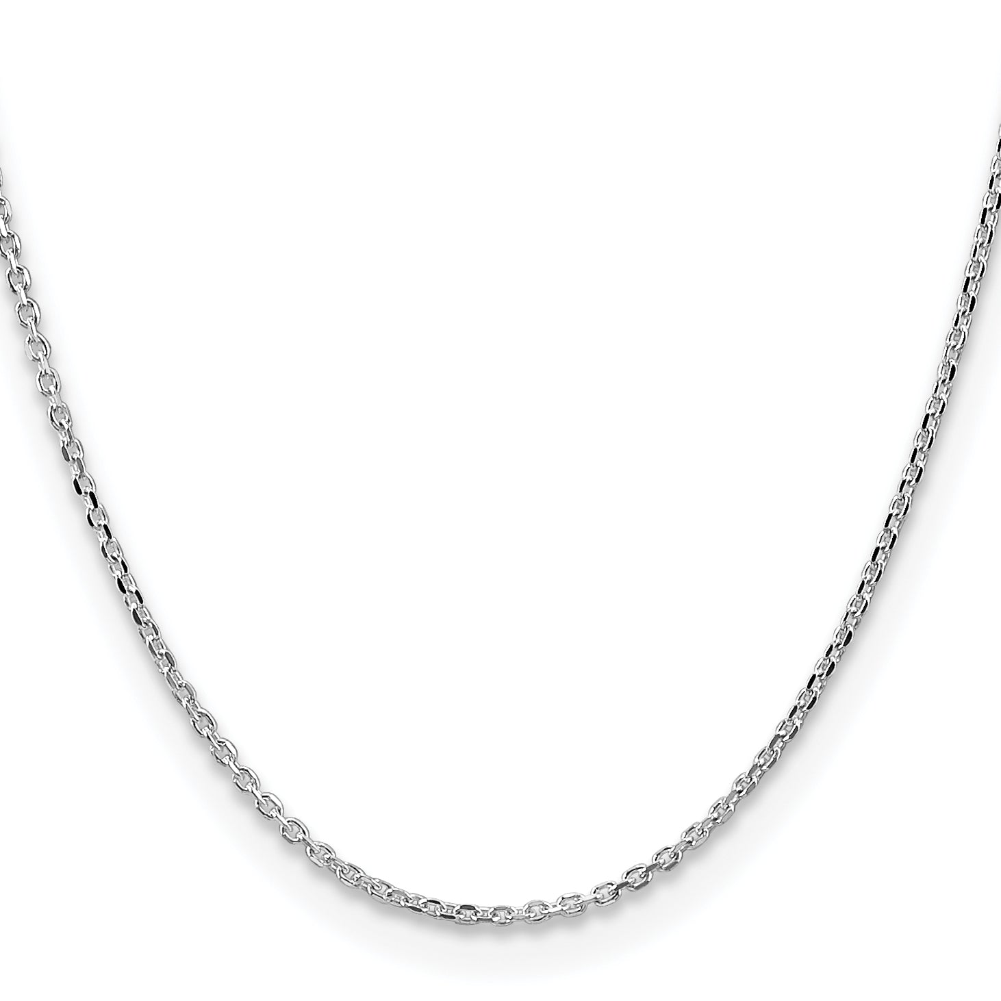 Sterling Silver 2.1mm Diamond-Cut Forzantine Cable Chain