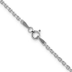 Sterling Silver 2.1mm Diamond-Cut Forzantine Cable Chain