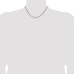 Sterling Silver Diamond-Cut Forzantine Chain Necklace 2.1mm