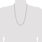 Sterling Silver 2.1mm Diamond-Cut Forzantine Cable Chain