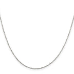 Sterling Silver Serpentine Chain Necklace 1.4mm