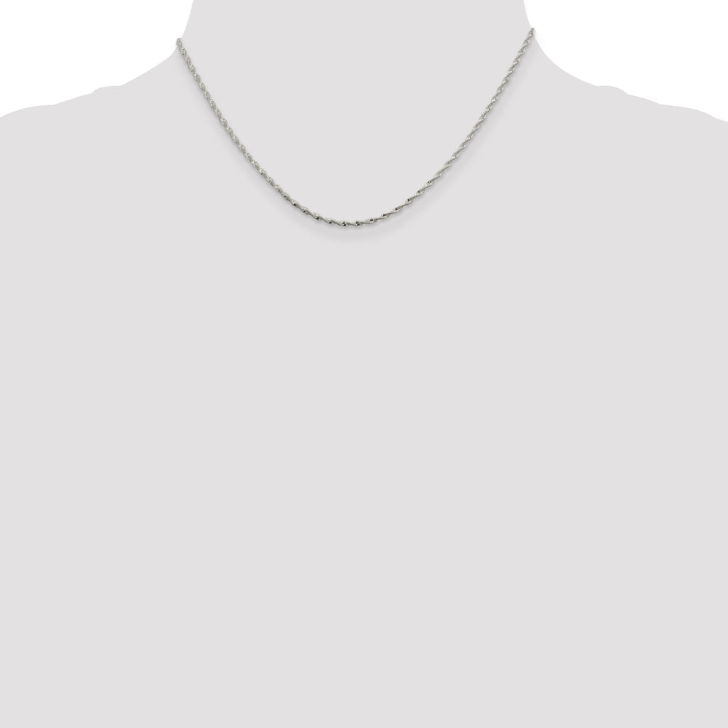 Sterling Silver Herringbone Chain Necklace 1.65mm