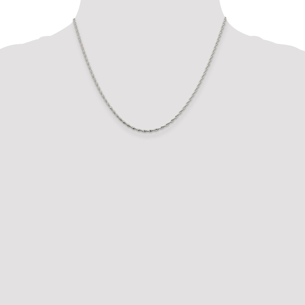 Sterling Silver 1.65mm Twisted Herringbone Chain