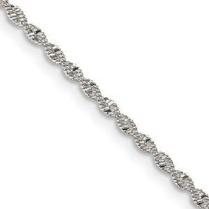 Sterling Silver Herringbone Chain Necklace 1.65mm