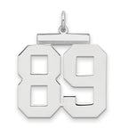 Number 89 Charm in Sterling Silver, 24mm - Sophia Jewelers