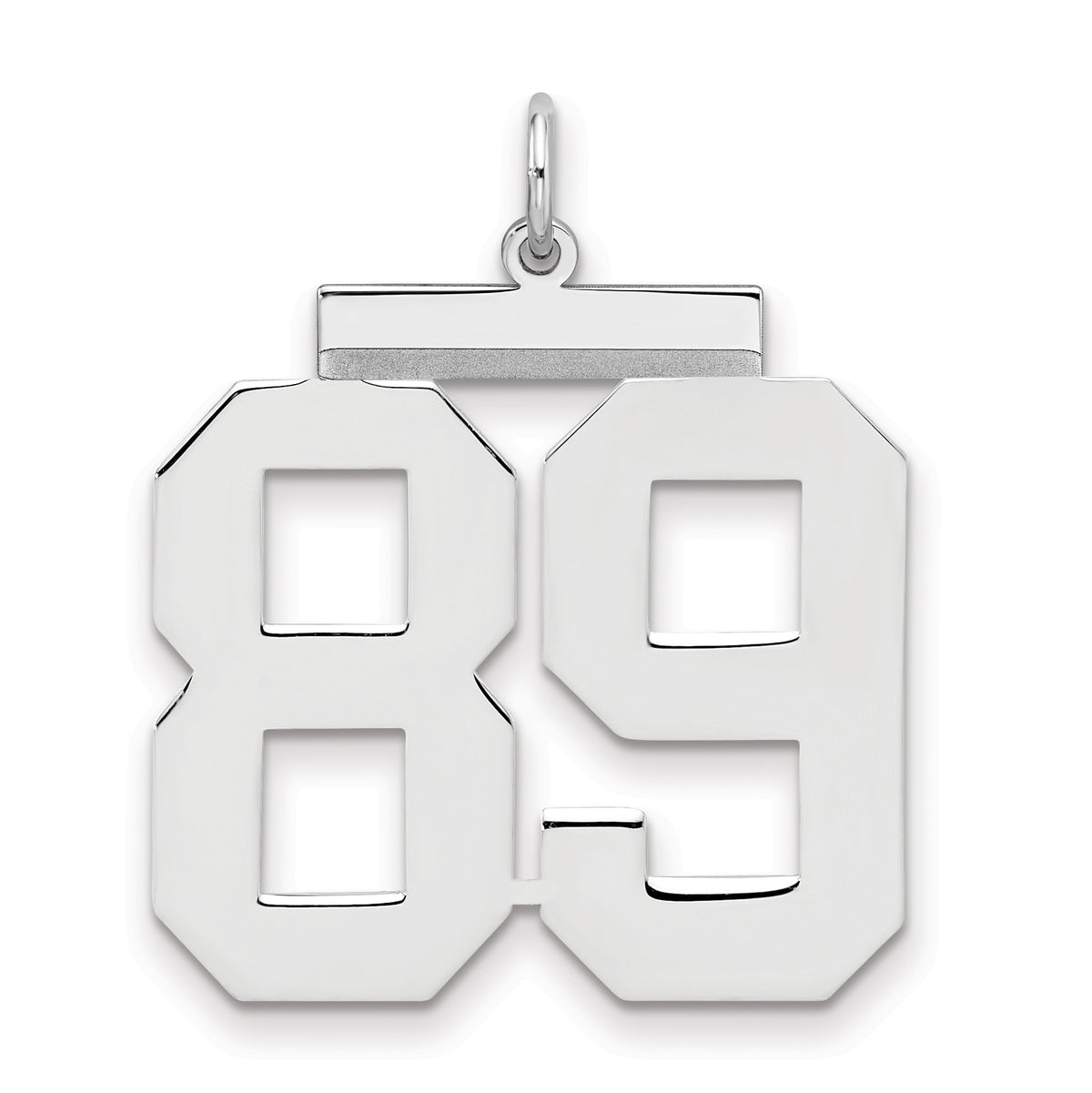 Number 89 Charm in Sterling Silver, 24mm - Sophia Jewelers