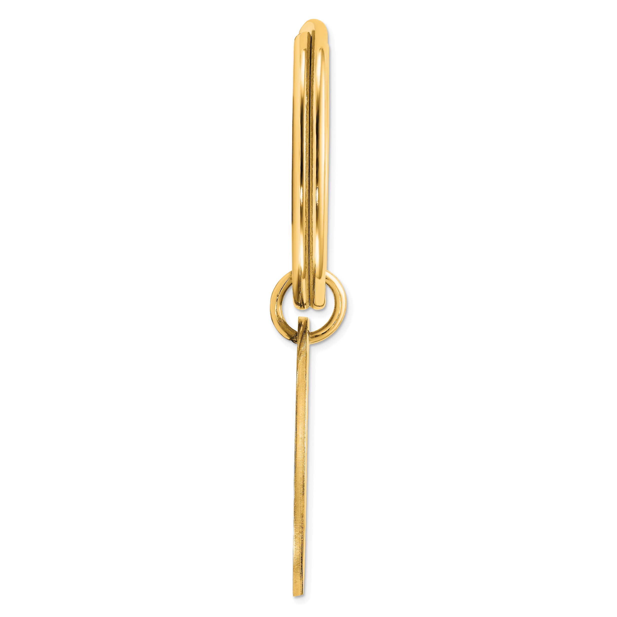 Sterling Silver Gold-plated Key Ring Secondary image