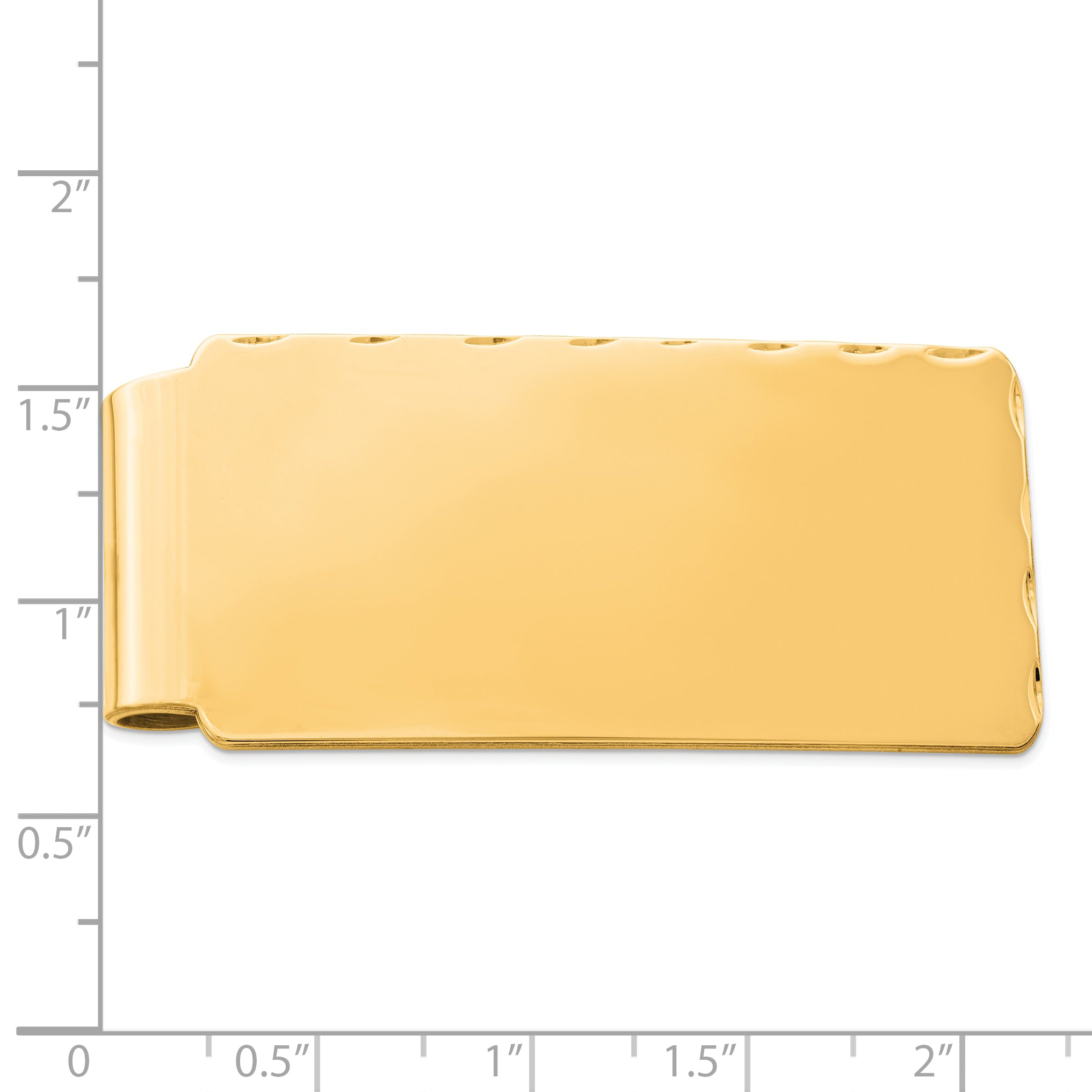 Sterling Silver Gold-plated Money Clip Secondary image