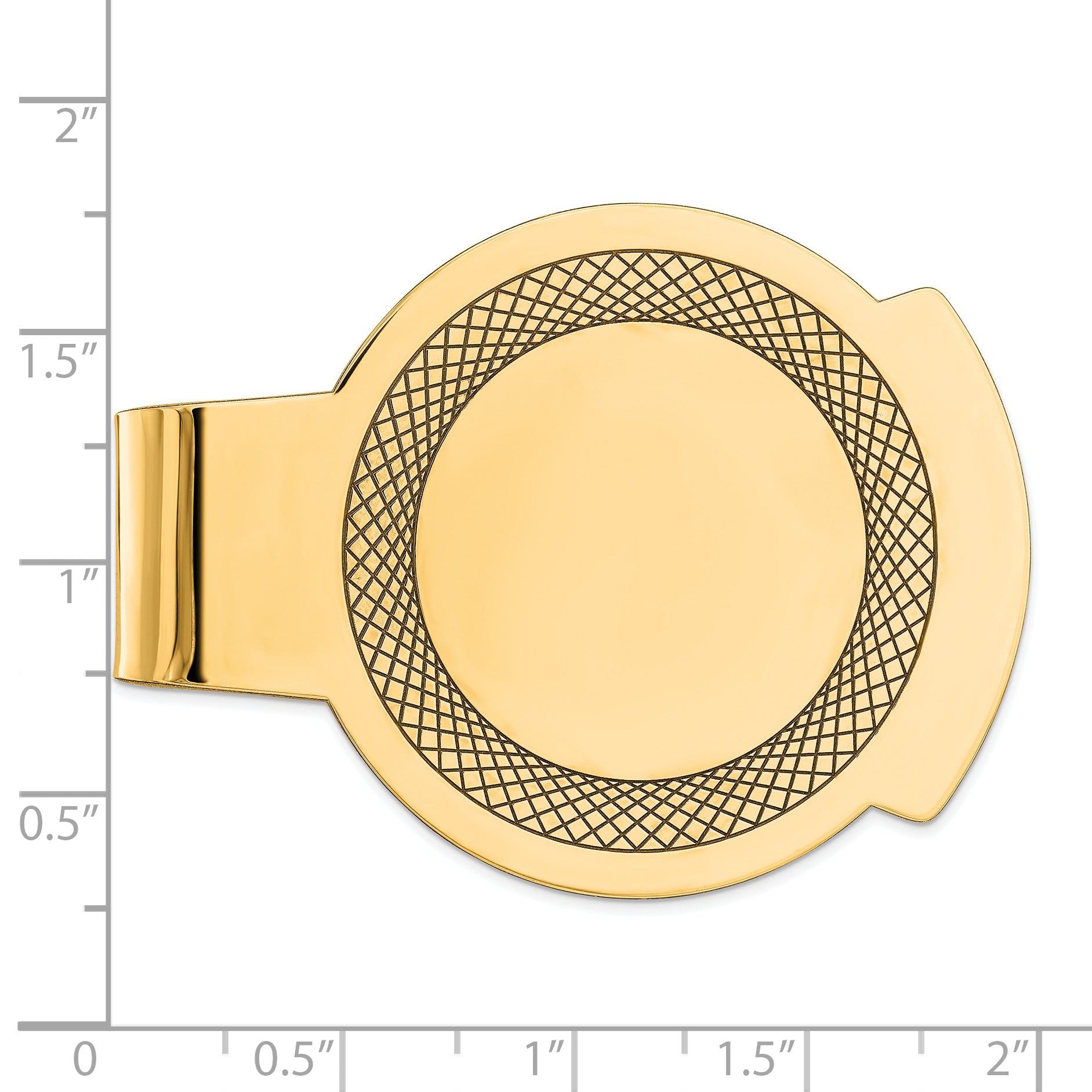 Sterling Silver Gold-plated Money Clip Secondary image