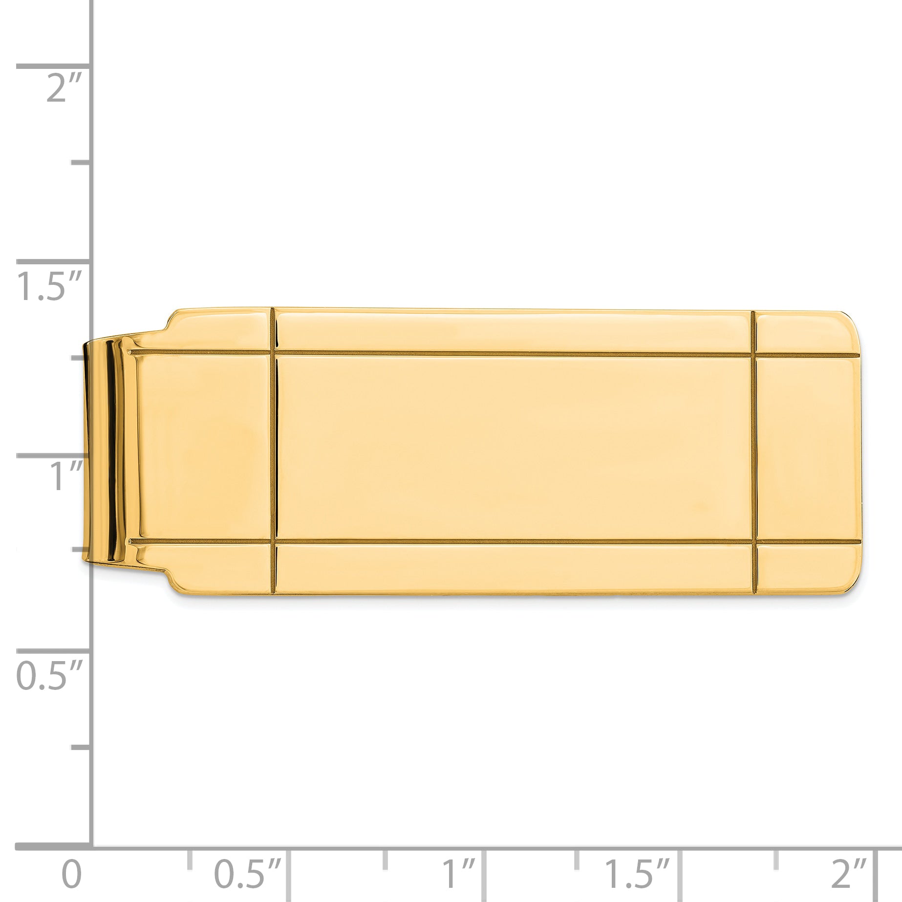 Sterling Silver Gold-plated Money Clip Secondary image
