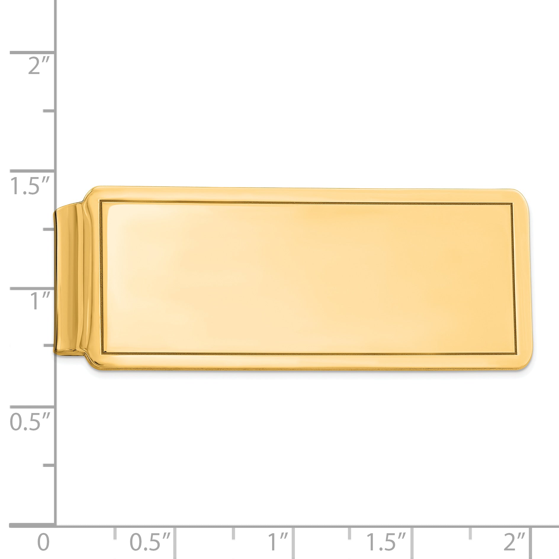 Sterling Silver Gold-plated Money Clip Secondary image