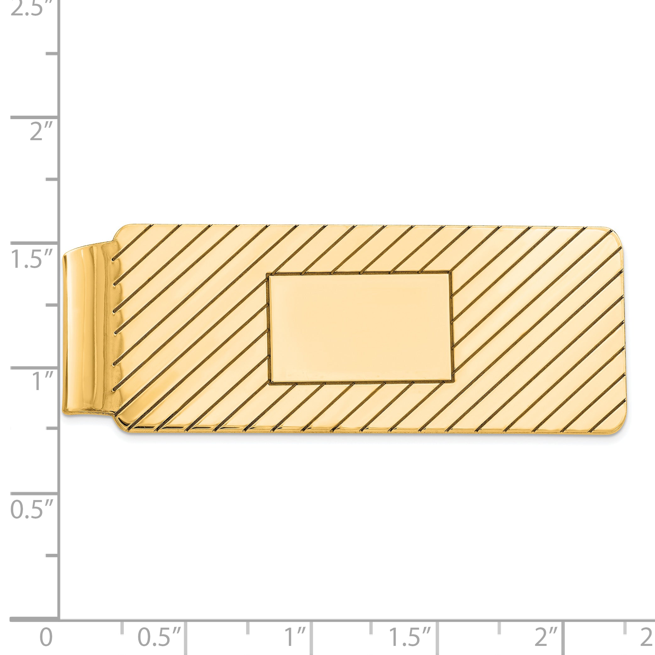 Sterling Silver Gold-plated Money Clip Secondary image