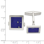 Sterling Silver Lapis Cuff Links