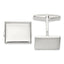 Sterling Silver Polished Rectangle Cuff Links