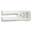 Sterling Silver Rhodium-plated Polished Cut Out Dollar Sign Money Clip