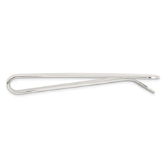 Sterling Silver Rhodium-plated Polished Money Clip