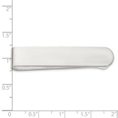 Sterling Silver Rhodium-plated Polished Money Clip