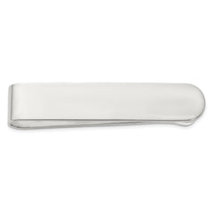 Sterling Silver Rhodium-plated Polished Money Clip