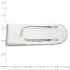 Sterling Silver Rhodium-plated Polished Money Clip